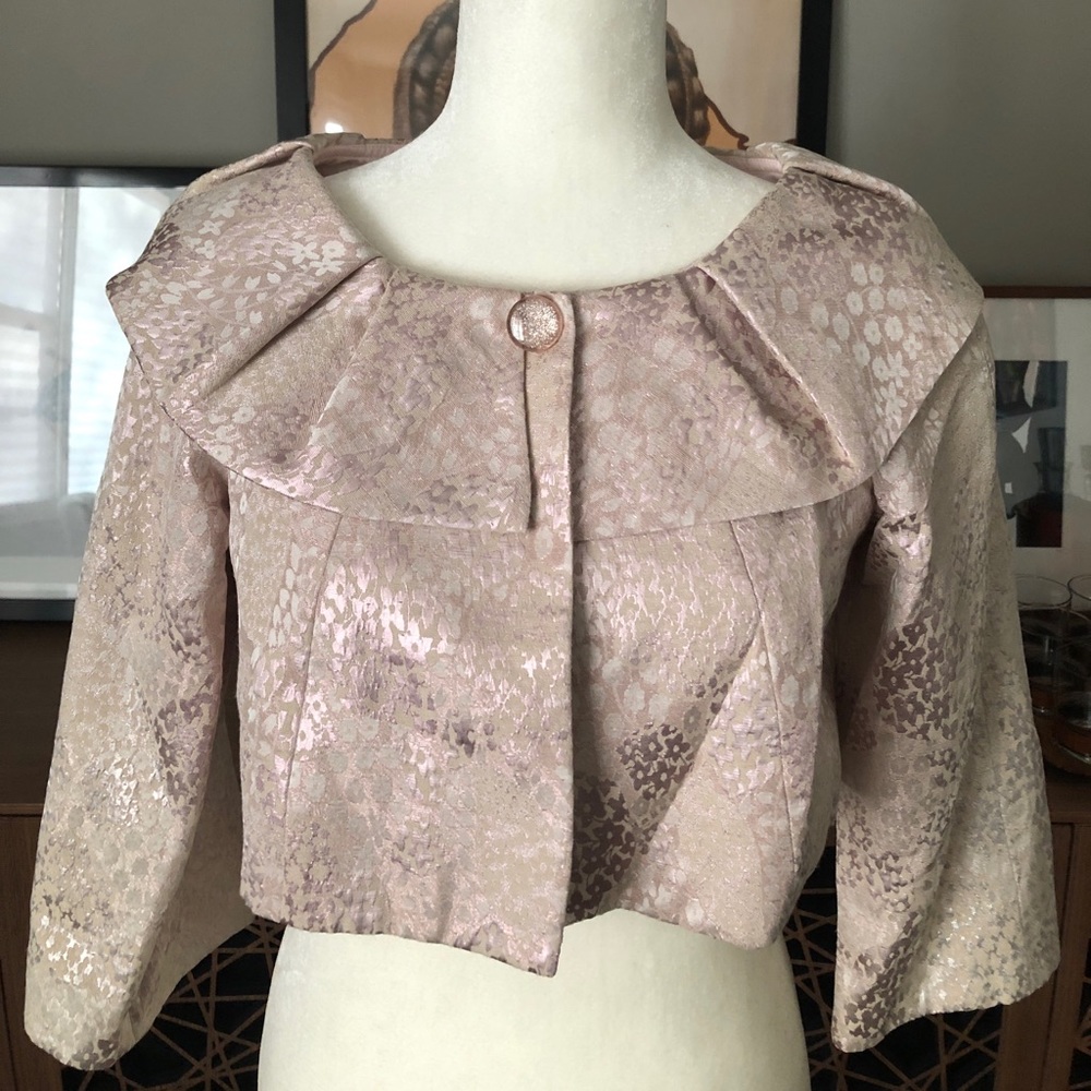 VINTAGE Pink Bolero Jacket w/Bag